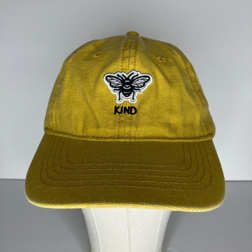 Bee Kind Yellow Adjustable Hat